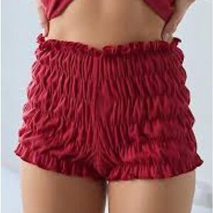 Urban Outfitters Piper Perfect Pointelle Shirred Bloomer Shorts